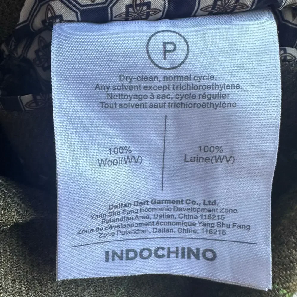 Indochino Olive Windowpane Wool Blazer Sport Coat Made For You Custom Tailored